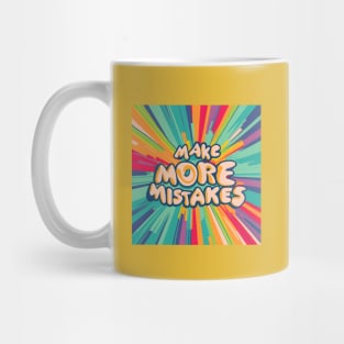 Make More Mistakes: Vibrant Summer Vibes with Sunglasses Mug